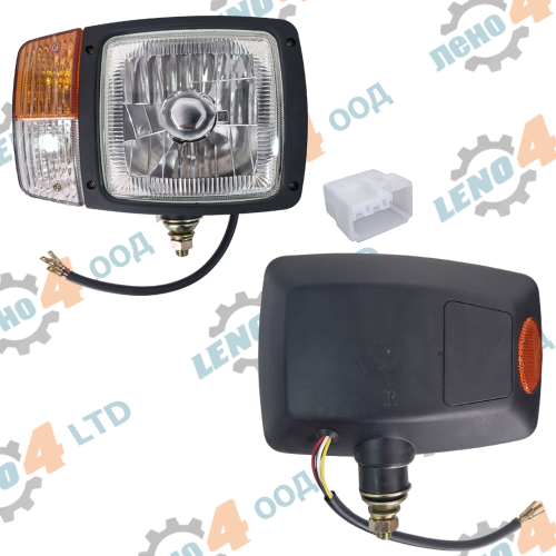 ТРАКТОРИ - HALOGEN HEADLIGHT FOR TRACTORS RIGHT H4 24v.100/90 P43