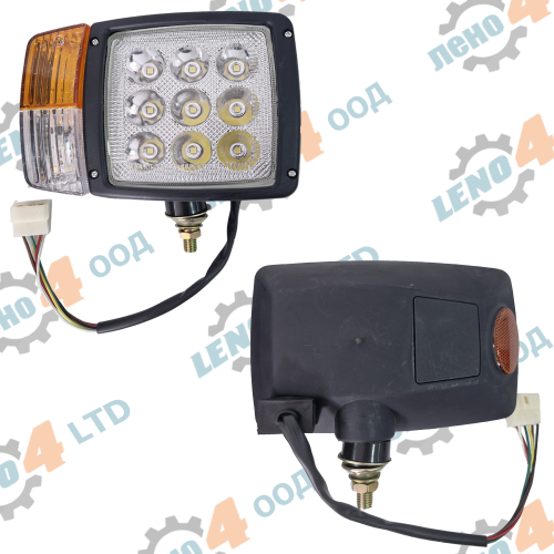 ТРАКТОРИ - HALOGEN HEADLIGHT FOR TRACTORS RIGHT LED 27W 12-24Volta
