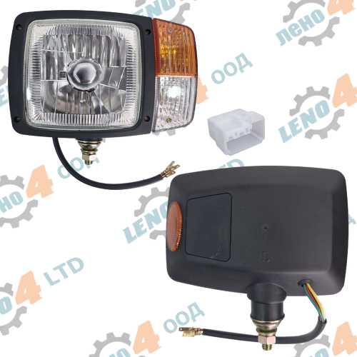 ТРАКТОРИ - HALOGEN HEADLIGHT FOR TRACTORS LEFT H4 24v.100/90 P43