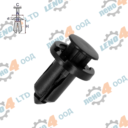 LENO - 4 - BUMPER PUSH TYPE RETAINER NISSAN (001-0035)