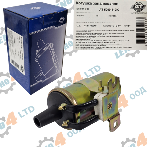 AT - IGNITION COIL MOSKVICH 408 - 412 - 2141 WITH VARIATOR AT