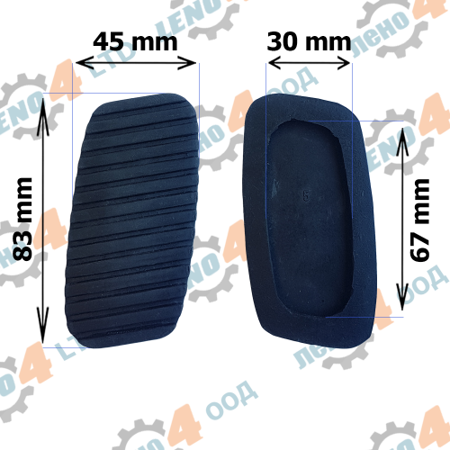 LENO - 4 - ГУМИЧКА ЗА ПЕДАЛ ГАЗ PEUGEOT 306 406 PARTNER GP-024