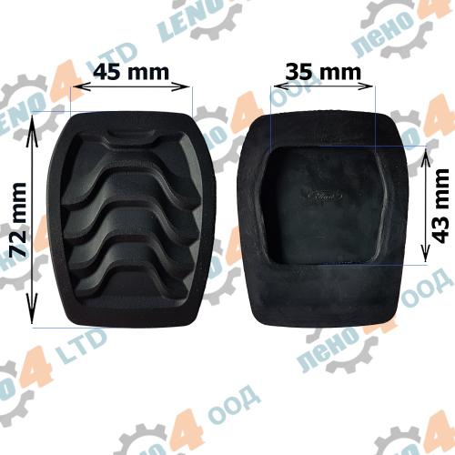 LENO - 4 - ГУМИЧКА ЗА ПЕДАЛ СЪЕДИНИТЕЛ FORD TRANSIT MK8 TRANSIT CUSTOM TOURNEO CUSTOM GP-063