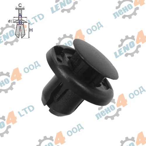 HONDA - FRONT BUMPER PUSH-TYPE RIVET HONDA - (001-0100)