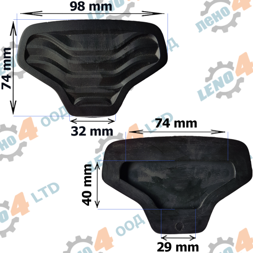 LENO - 4 - ГУМИЧКА ЗА ПЕДАЛ FORD FIESTA FOCUS MONDEO GP-062