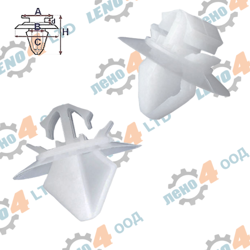 PEUGEOT - SIDE MOULDING CLIP PEUGEOT - (001-0049)