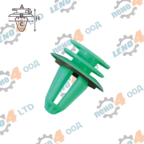 LENO - 4 - FASTER CLIP,INTERIOR TRIM MERCEDES BENZ (001-0021)