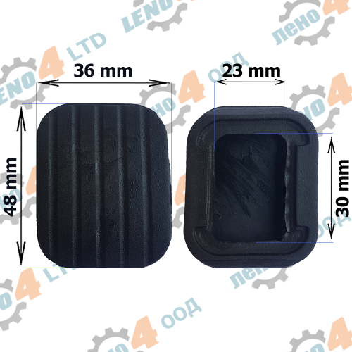LENO - 4 - ГУМИЧКА ЗА ПЕДАЛ РЪЧНА СПИРАЧКА MERCEDES 190 A-CLASS B-CLASS C-CLASS E-CLASS G-CLASS S-CLASS CLK CLS VANEO VIANO VITO GP-084