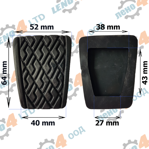 LENO - 4 - ГУМИЧКА ЗА ПЕДАЛ TOYOTA COROLLA MR2 TERCEL GP-079