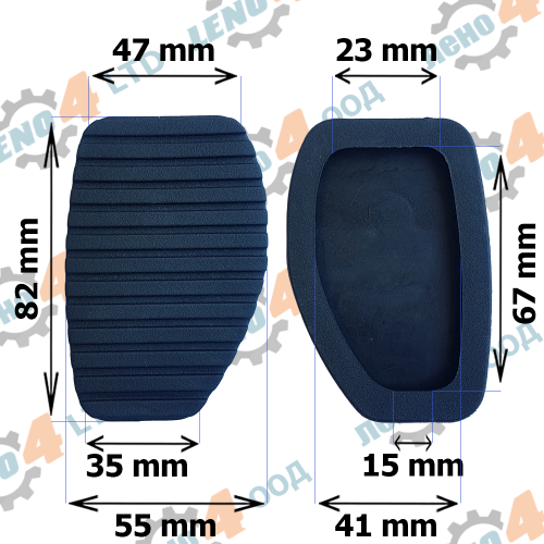 LENO - 4 - ГУМИЧКА ЗА ПЕДАЛ СПИРАЧКА FIAT Scudo Ulysse GP-023R