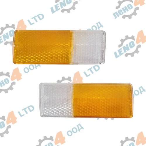 LADA NIVA - FRONT SIGNAL LIGHT GLASS LEFT + RIGHT KIT 2 Pcs. LADA NIVA VAZ 2121 - 21213 ORIGINAL