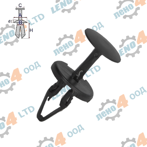 FORD - PUSH TYPE RETAINER FORD - (001-0103)
