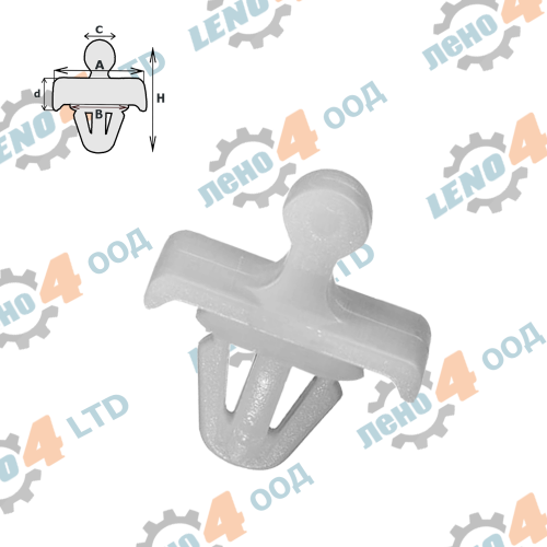 LENO - 4 - PUSH - IN RIVETS MERCEDES (001-0031)
