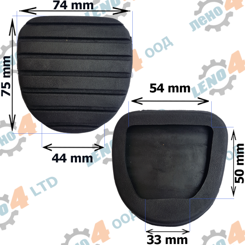 RENAULT - RUBBER PEDAL COVER RENAULT FLUENCE GRAND SCENIC MEGANE 3 SCENIC 3 GP-038