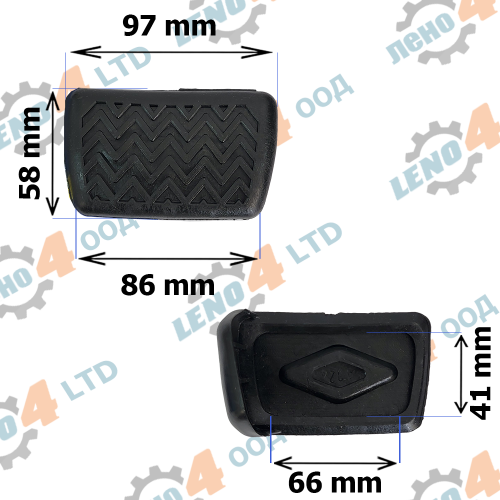 LENO - 4 - ГУМИЧКА ЗА ПЕДАЛ TOYOTA COROLLA MATRIX GP-086