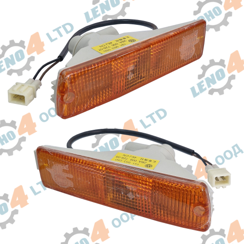 VW - SET SIDE INDICATORS R+L FOR FRONT BUMPER FOR GOLF II, JETTA II ORG.