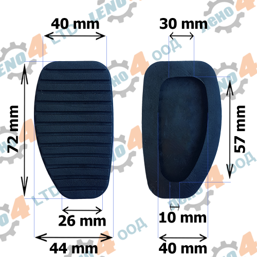 LENO - 4 - ГУМИЧКА ЗА ПЕДАЛ СЪЕДИНИТЕЛ PEUGEOT 306 GP-025