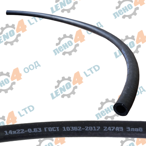 РУСИЯ / RUSSIA  - HOSE FOR HEATER FOR MOSKVICH 412-2140 - d=14mm., L=1000mm.-14х22-0,63b