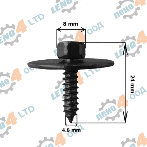 LENO - 4 - SHEET METAL SCREW FOR MERCEDES (001-0001)