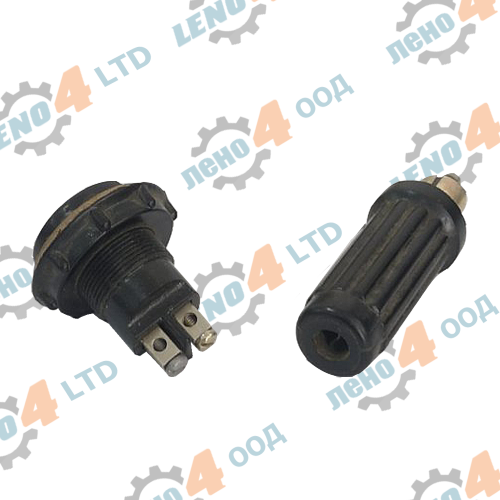 EE Elprom Elhovo - TWO-POLE SOCKET PLUG 36V FOR MOSKVICH 408,412,2140,2141