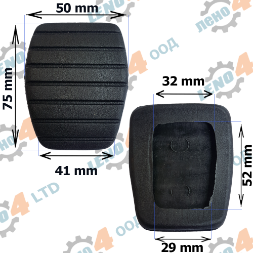 RENAULT - RUBBER BRAKE PEDAL RENAULT CLIO 4 GP-040