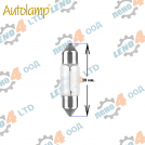 AUTOLAMP - КРУШКА 24V 10W SV8.5 11x39мм. СУЛФИТНА
