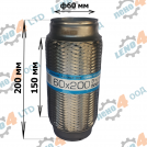 EuroEx - BRAIDED EXHAUST PIPE 60x200