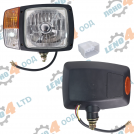 EU - HALOGEN HEADLIGHT FOR TRACTORS RIGHT H4 24v.100/90 P43