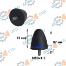 BG - BUFFER TAMPON WITH BOLT FOR TRAILERS AND SPRINGS M10x1.5 75mm Ø70