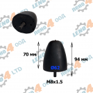 BG - BUFFER TAMPON WITH BOLT FOR TRAILERS AND SPRINGS M8x1.5 70mm Ø62