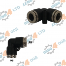 LENO - 4 - ELBOW PUSH FIT Ø8 PVC+METAL CONNECTOR FOR PLUG SYSTEM