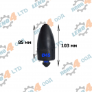 BG - BUFFER TAMPON FOR TRAILERS AND SPRINGS Ø15 85mm Ø45