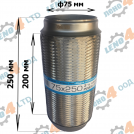 EuroEx - BRAIDED EXHAUST PIPE 75x250