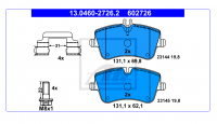 MERCEDES-BENZ - FRONT BRAKE PADS ATE 13.0460-2726.2 (1)