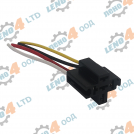 EU - Reinforced PVC socket for headlamp with 4 cables
