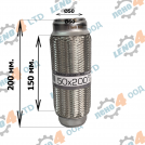 EuroEx - BRAIDED EXHAUST PIPE 50x200 DOUBLE LAYERED