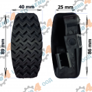 LENO - 4 - RUBBER GAS PEDAL COVER FIAT ALBEA DOBLO PALIO SIENA GP-072