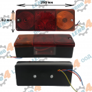 РЕМАРКЕТА - STOP, TURN, TAIL LIGHTS RECTANGLE SHAPE WITH REFLECTOR -BG