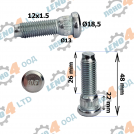 MAZDA - BOLT DRIVE SHAFT 12x1,5 48mm MAZDA 323 626
