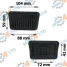 LENO - 4 - RUBBER PEDAL COVER HYUNDAI SANTA FE SONATA TUCSON