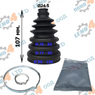 EU - RUBBER UNIVERSAL EXTENDIBLE BOOT KIT 24,5x86/77/70