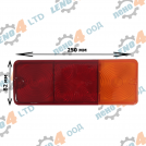 РЕМАРКЕТА - GLASS FOR STOP, TURN, TAIL LIGHTS - RECTANGLE SHAPE 