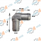 EU - 90 DEGREE CONNECTORS FOR HOSES ALUMINUM Ø 19 