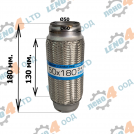 LENO - 4 - BRAIDED EXHAUST PIPE 50x180