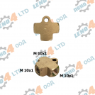 BG - ТРИПЪТНИК СПИРАЧНА ТРЪБА МЕСИНГ ИЗПЪКНАЛ М10x1 - M10x1 - M10x1