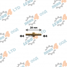 EU - CONNECTOR FOR HOSE BRASS Ø 4 mm.
