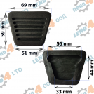 LENO - 4 - RUBBER PEDAL COVER MITSUBISHI CANTER FUSO GP-078