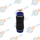 LENO - 4 - PUSH-FIT Ø10 PVC STRAIGHT CONNECTOR FOR PLUG SYSTEM FAST INSTALLATION