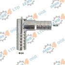 EU - 90 DEGREE CONNECTORS FOR HOSES Ø 14