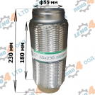 EuroEx - BRAIDED EXHAUST PIPE 55x230